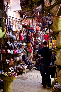 Shops inside the Medina, Marrakech, Morocco, North Africa, Africa