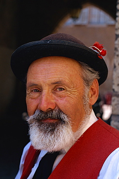 Alsatian man, Colmar, Alsace, France, Europe