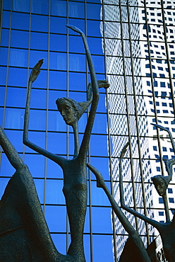 Ballet sculpture, 16th Street Mall, Denver, Colorado, United States of America (U.S.A.), North America