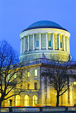 The Four Courts at dusk, Dublin, Ireland