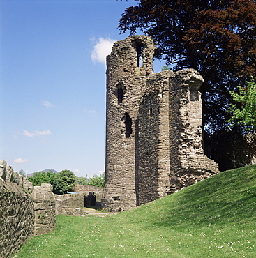 Abergavenny Castle, Monmouthshire, Wales, United Kingdom, Europe