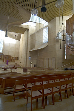 Interior, Our Lady of the Angels Cathedral, Los Angeles, California, United States of America, North America