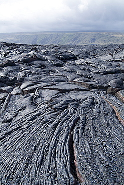 Cooled lava from recent eruption, Kilauea Volcano, Hawaii Volcanoes National Park, UNESCO World Heritage Site, Island of Hawaii (Big Island), Hawaii, United States of America, North America 