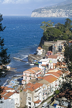 The seaside town of Sorrento, near Naples, Campania, Italy, Mediterranean, Europe