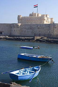 Fort and Harbour, Alexandria, Egypt, North Africa, Africa