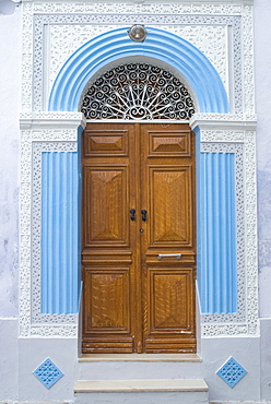 Door detail, Medina, Kairouan, Tunisia, North Africa, Africa