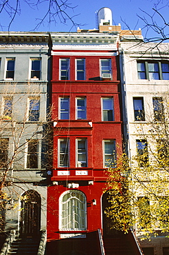 Brownstone, Upper West Side, New York City, New York, United States of America (U.S.A.), North America