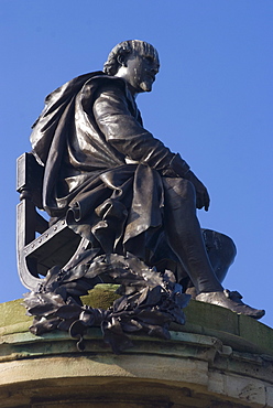 The Victorian statue of William Shakespeare, Stratford upon Avon, Warwickshire, England, United Kingdom, Europe