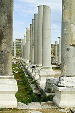 Roman ruins, Perge, Anatolia, Turkey, Asia Minor, Eurasia