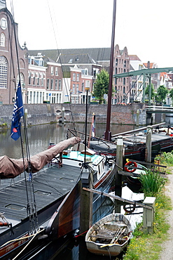 The historic inner city harbour of Delfthaven, Rotterdam, Netherlands, Europe