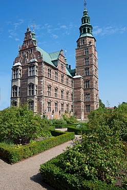 Rosenborg Castle built in the 17th century by Christian IV, Copenhagen, Denmark, Scandinavia, Europe