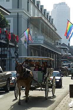 Bourbon Street, French Quarter, New Orleans, Louisiana, United States of America, North America