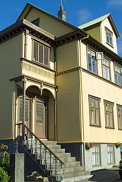 Corrugated iron houses, 101 Reykjavik (centre), Reykjavik, Iceland, Polar Regions