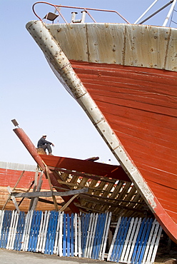 Boat building, Essaouira, Morocco, North Africa, Africa