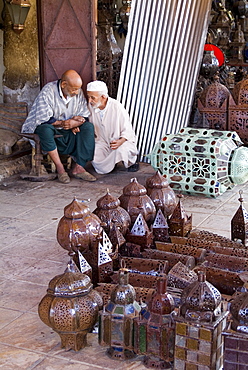 Lanterns, Place des Ferblantiers (Ironmongers Square), Marrakech, Morocco, North Africa, Africa