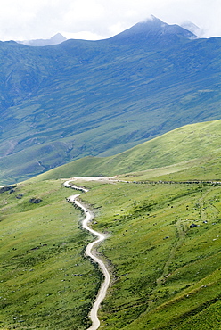 Road to Ganden Monastery, near Lhasa, Tibet, China, Asia