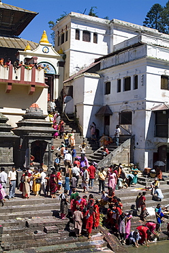 Hindu festival, Pashupatinath Temple, Kathmandu, Nepal, Asia