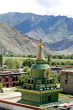 Stupa, Samye Monastery, Tibet, China,Asia