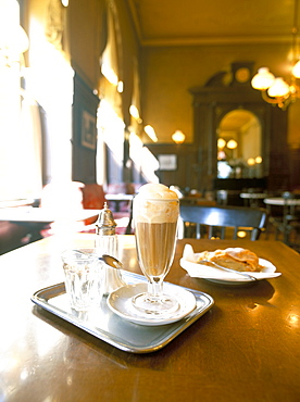 Interior of Cafe Sperl, Vienna, Austria, Europe