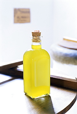 Bottle of olive oil, Baena, Andalucia, Spain, Europe