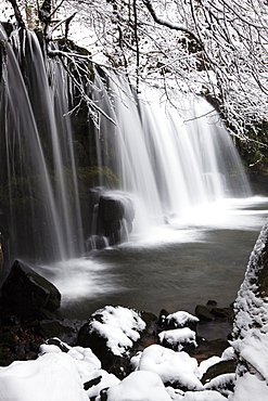 Sgwd Ddwli Waterfall, Brecon Beacons National Park, Powys, Wales, United Kingdom, Europe 