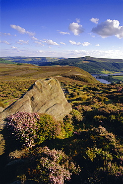 Whinstone Lee Tor and Derwent Moors, Derwent Edge, Peak District National Park, Derbyshire, England, UK, Europe