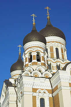 Alexander Nevsky Cathedral, Russian Orthodox church, Toompea Hill, Tallinn, Estonia, Baltic States, Europe