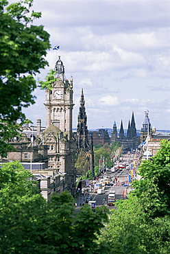 Princes Street, Edinburgh, Lothian, Scotland, United Kingdom, Europe