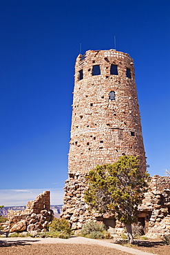 Desert View Watchtower, South Rim, Grand Canyon National Park, UNESCO World Heritage Site, Arizona, United States of America, North America 