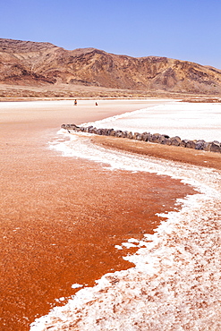 Disused salt pans at Pedra De Lume, Pedra di Lumi, the centre of salt production and trade, Sal Island, Cape Verde, Atlantic, Africa