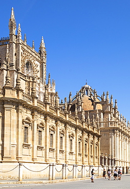 Seville Cathedral of Saint Mary of the See, UNESCO World Heritage Site, Calle Fray Ceferino Gonzalez, Seville, Andalusia, Spain, Europe