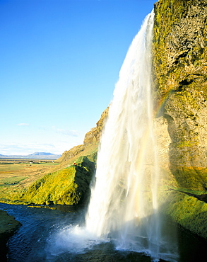 Seljalandsfoss waterfall, southern area, Iceland, Polar Regions