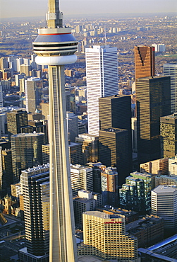 CN Tower and skyline of Toronto, Ontario, Canada