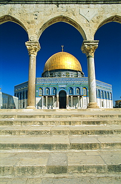 The Dome of the Rock, Temple Mount, Old City, UNESCO World Heritage Site, Jerusalem, Israel, Middle East