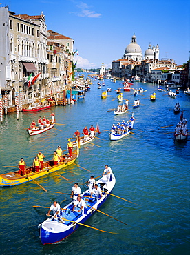 Regatta Storica, parade on Grand Canal, Venice, Veneto, Italy 