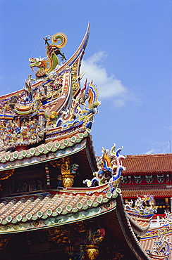 Architectural detail, Taipei, Taiwan, Republic of China, Asia