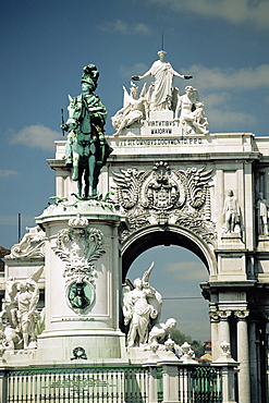 Praca da Commercio, Lisbon, Portugal, Europe