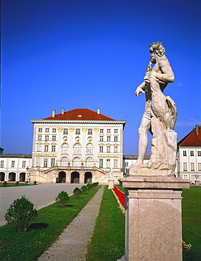 Nymphenburg Palace and statue, Munich