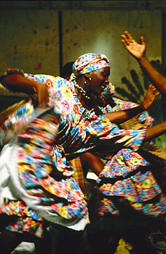 Women folk dancing, Martinique