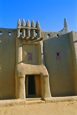 Mud built house, Djenne, Mali, Africa