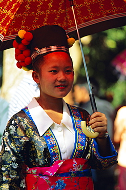 Hmong girl, Luang Prabang, Laos, Asia