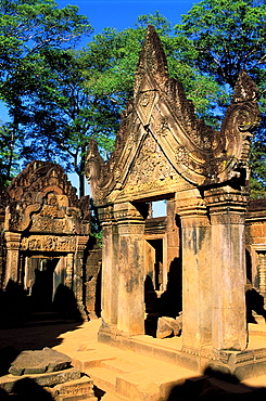 Banteay Srei temple, Angkor, Cambodia, Asia