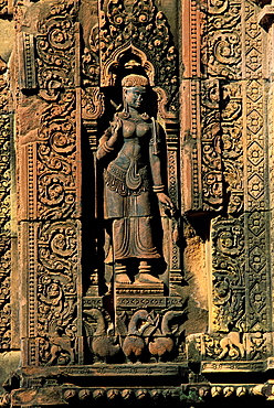 Banteay Srei temple, Angkor, Cambodia, Asia