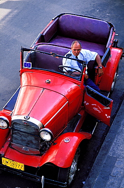 Old car, Santiago de Cuba, Cuba, Central America