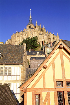 Mont Saint Michel (Mont-St. Michel), UNESCO World Heritage Site, Manche, Normandie (Normandy), France, Europe