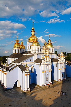 Golden domes of St. Michael Monastery, Kiev, Ukraine, Europe 