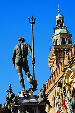 Fontana del Nettuno, Piazza Maggiore, Bologna, Emilia-Romagna, Italy, Europe 