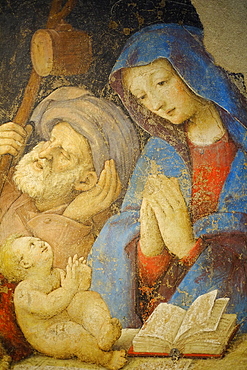 Sacra Famiglia by Amico Aspertini, dated 1518, Pincoteca Nazionale Art Gallery, Bologna, Emilia-Romagna, Italy, Europe 