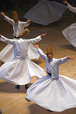 Whirling Dervishes at the Dervishes Festival, Konya, Central Anatolia, Turkey, Asia Minor, Eurasia