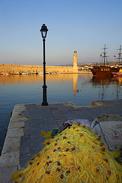 Venetian port of Rethymnon, Crete, Greek Islands, Greece, Europe